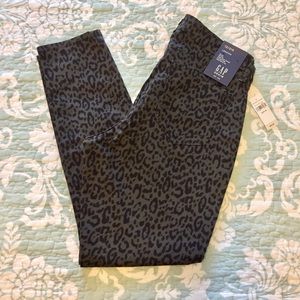 GAP Mid-Rise Skinny Leopard Print Leggings 12/31